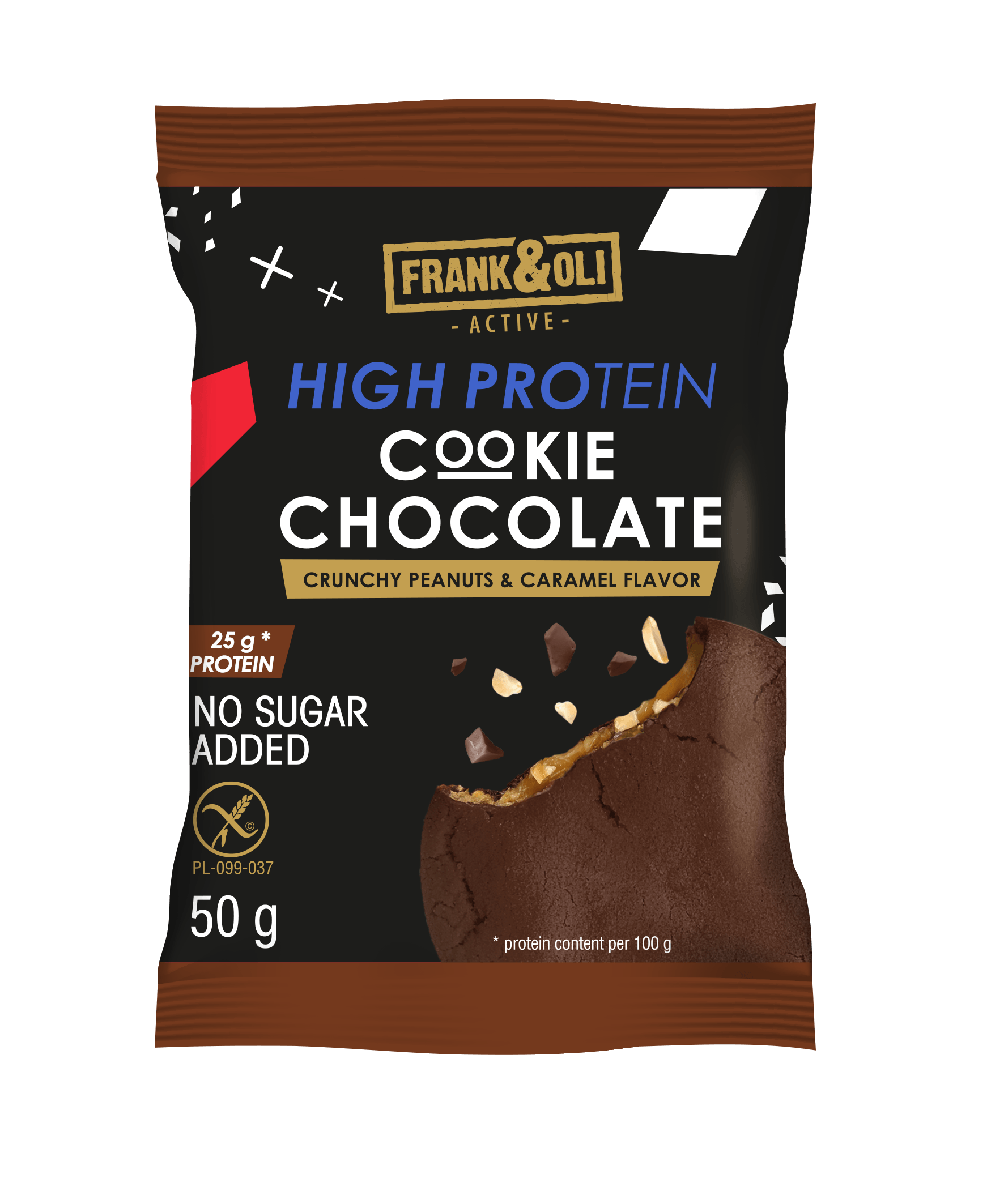 Πρωτεϊνικό μπισκότο Frank & Oli με φιστίκια και σοκολάτα χωρίς γλουτένη