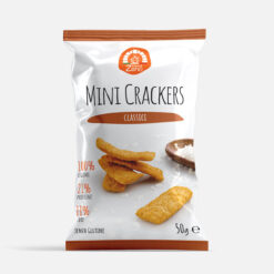 Συσκευασία Alergo Mini Crackers Legumi Classici 50g - crackers legumi choris glouteni