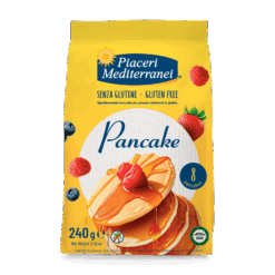 Συσκευασία Piaceri Mediterranei Pancakes 240g - έτοιμα pancakes χωρίς γλουτένη